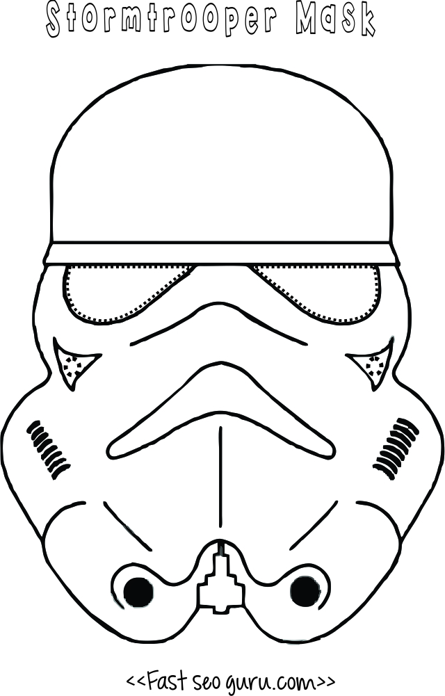 Star wars stormtrooper mask printable for kids